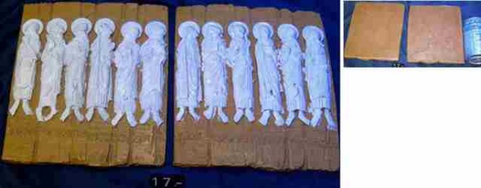 17 PAREJA PLACAS RESINA 12 APOSTOLES